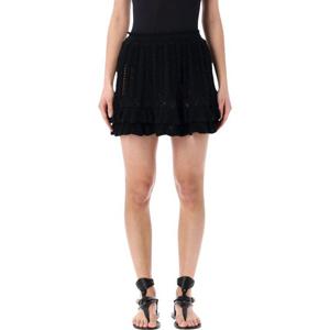 이자벨마랑에뜨왈 프릴 니트 미니 스커트 JU0473FAD1L04E 01BK