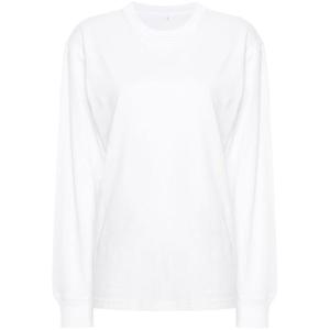 25SS 알렉산더왕 T 셔츠 with rubberized 로고 4CC3241519100 TP571999009