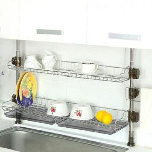 [키친] 리빙 기둥식 씽크선반 2단800 식기건조기 식기건조대