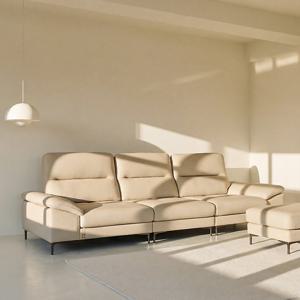 [다우닝] 아지오 4인 스윙 전체 천연가죽 소파