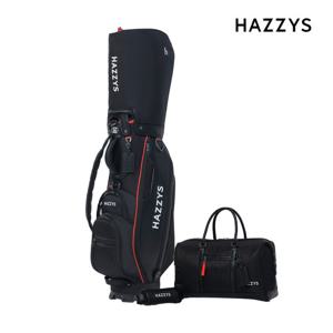 헤지스골프 캐디백 보스턴백 세트 HZCB-010M/ HZBB-010M 블랙