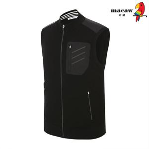 [마코] (남성)포켓 배색 집업 베스트_MNM1SV61