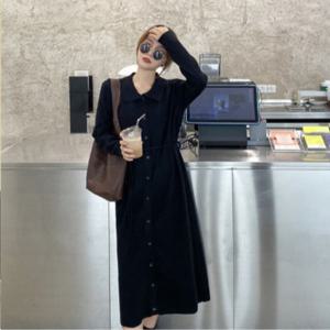 컴포트 핏 랩 니트 롱원피스 1006362