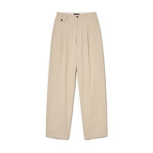 예일 YALE 프리미엄 빈티지 원 턱 코인 포켓 레귤러 치노팬츠_라이트 베이지 YEF1PT350ALE 372029