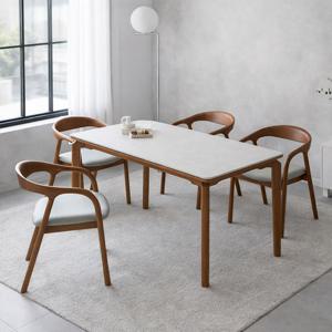 신혼 패밀리 추천 세라믹 4인용 식탁 (의자4) TP1140