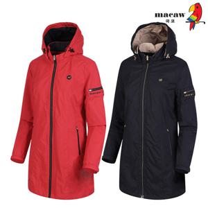 [마코] (여성)지퍼 배색 롱 점퍼_MNW1CT03