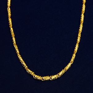 베티블루 24K 순금 대나무 패턴 체인 남성 남자 금 목걸이 37.5g (10돈)