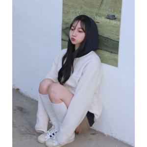 지프 JEEP 2way Peak-logo 라운드넥 플리스 IVORY (JP5TZU192IV)