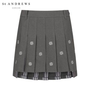 [세인트앤드류스] 여성 별 자수 언발란스 플리츠 큐롯 스커트 821F1PC013_MG