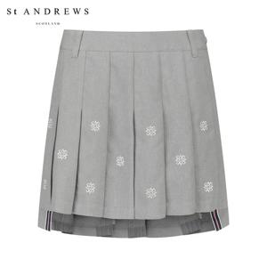 [세인트앤드류스] 여성 별 자수 언발란스 플리츠 큐롯 스커트 821F1PC013_GY