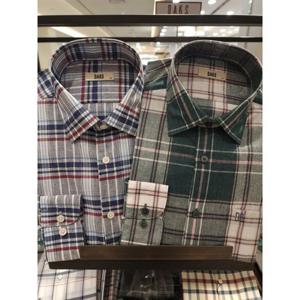 닥스 2026 긴소매 일반핏 마혼방 체크 남방 2종택1