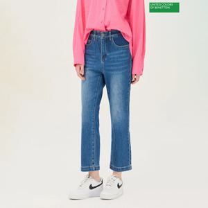 베네통 와이드 인밴딩 슬림 데님팬츠 BADP21511