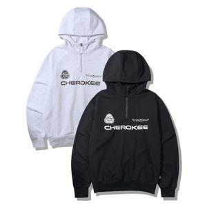 지프 JEEP 체로키 오버핏 하프집업 후드 티셔츠 2 color (JP5THU831)