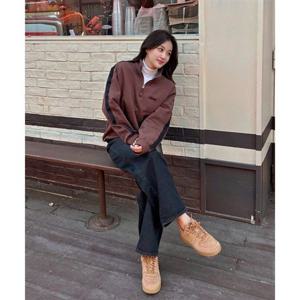 지프 JEEP [430g] 고중량 트랙 반집업 맨투맨 (JQ5TSU832BR)