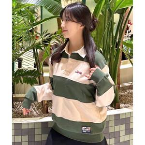 지프 JEEP 레트로 마운틴 1941 스트라이프 카라 맨투맨 (JR5TSU825GN)