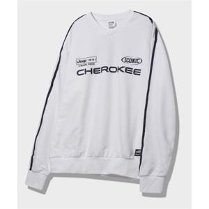 지프 JEEP 체로키 레이싱 브이넥 맨투맨 (JP5TSU827WH)