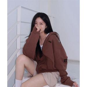 지프 JEEP 2WAY 오버핏 스몰 지프 후드집업 (JR5TZU051BR)