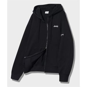 지프 JEEP 2WAY 오버핏 스몰 지프 후드집업 (JR5TZU051BK)