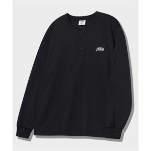 지프 JEEP 아치드 헨리넥 롱슬리브 티셔츠 (JQ5TSU004BK)