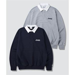 지프 JEEP [기모]럭비 오버핏 카라 맨투맨 3 color (JP5TSU724)