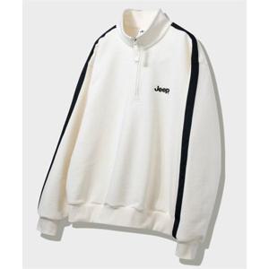 지프 JEEP [430g] 고중량 트랙 반집업 맨투맨 (JQ5TSU832IV)