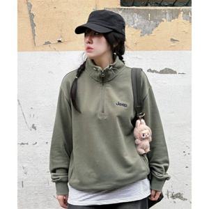 지프 JEEP 피치스웻 스트링 하프집업 맨투맨 (JQ5TSU835KH)