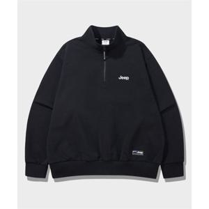 지프 JEEP [360g] M-Logo 반집업 맨투맨 (JR5TSU838BK)