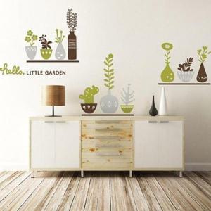 그래픽스티커 리틀가든 시트지 벽지 포인트스티커