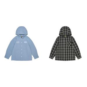 내셔널지오그래픽 키즈 우븐 후드 셔츠 자켓 (K261USH010)