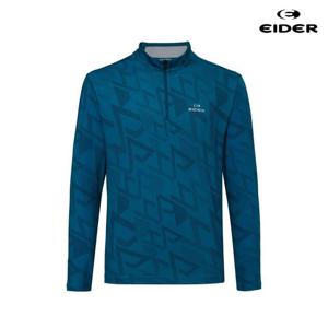 아이더 (DMM25202_N6) 남성 ICE-LONG 아이스 롱 그래픽 긴팔짚업 티셔츠