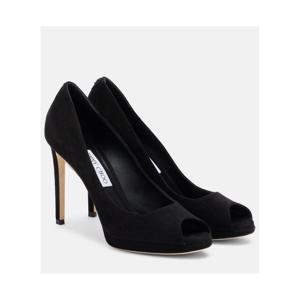 지미추 Riya 스웨이드 핍토 펌프스 P01125218