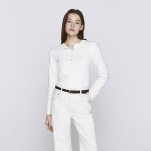 [지오다노]여 헨리넥 니트 05356513 슬림핏 긴팔 356513