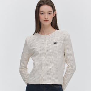 [마리끌레르] [정가69,000] 베이직 로고 도트 가디건(MAGALS06MCM)