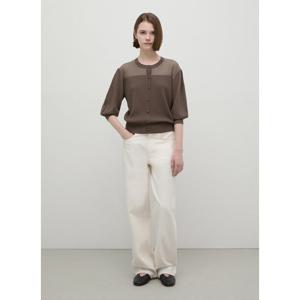 [쉬즈미스]시스루 배색 7부 가디건_SSKPOP31040