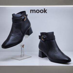 [무크]여성 육각 제색코팅 버클장식 앵클부츠 322611 AA HGSF1SD