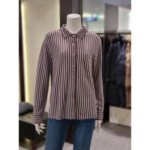 [트리아나][트리아나] 소고 AL4TA10 셔츠형스트라이프 울 니트티