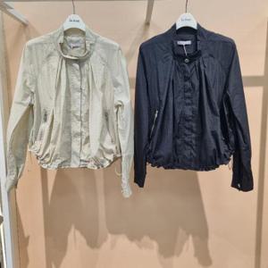 라티움 HC34 여름간절기 구김없는 앞뒤주름셔링숏짧은루즈핏점퍼 T2621jp05