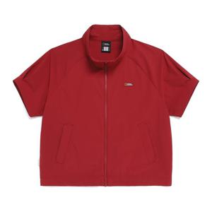 내셔널지오그래픽 N262WJP140 여성 프리즈 스트레치 스탠드넥 반팔 풀집업 DEEP ROSE