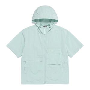 내셔널지오그래픽 N262UJP150 펠리스 냉감 타슬란 반팔 후드 풀집업 점퍼 MINT