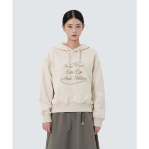 스노우피크 SNOWPEAK APPAREL 여성 레터링 세미크롭 후드 티셔츠 (S25FWFHD63) Sand Beige S25FWFHD63SE 337894