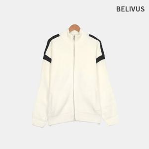 빌리버스 남성 투웨이 하프넥 배색라인 니트 집업가디건 BYHT018