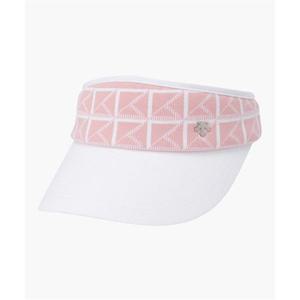 데상트 GOLF 여성 패턴 포인트 선바이저 (DP12WFSV12) DP12WFSV12_BWTG 280704