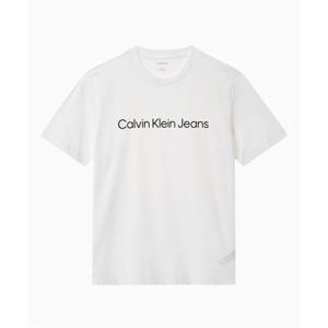 캘빈클라인 CALVIN KLEIN JEANS 레귤러핏 인스티튜셔널 로고 반팔 티셔츠 4RAB810 YAA 4RAB810YAA 396577