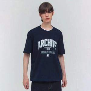 [휠라]휠라반팔티 TQJ FS2RSG2110X-NAY 면혼방 그래픽 반팔티