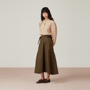 [듀엘]리본 플레어 스커트 D254MSD231