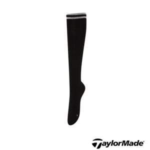 [테일러메이드] 테일러메이드 어패럴 골프 양말 AS65607 199 여성 골지 메쉬 배색 리본 니삭스(38CM) 긴양말 실리콘 TWAS6560799