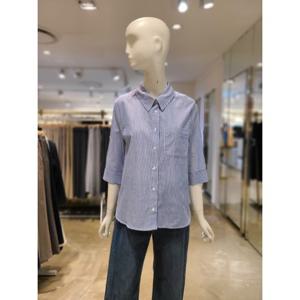 [숲]7부 소매  턴업 스트라이프 셔츠(SC4LS8Z)