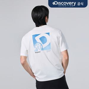 [디스커버리] 유니 프레시벤트 D심볼 반팔티셔츠 (WHITE) DXRS5G063-WHS