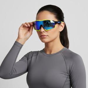 RUDY PROJECT 컷라인 글로스 블랙-옐로우 플루오 범퍼 프레임멀티레이저 블루 렌즈(SP633942-0007)