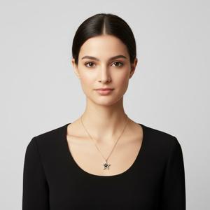 디올 여성 PETIT CD 로고 목걸이(골드블랙) N3555WOMCY 92B